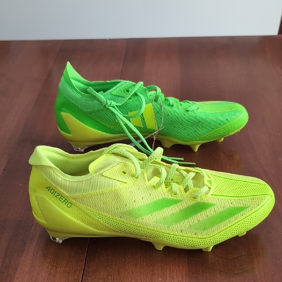 Adidas Adizero Electric Snack Attack - Lemon Lime Size 10 Football Cleats - Picture 6 of 9